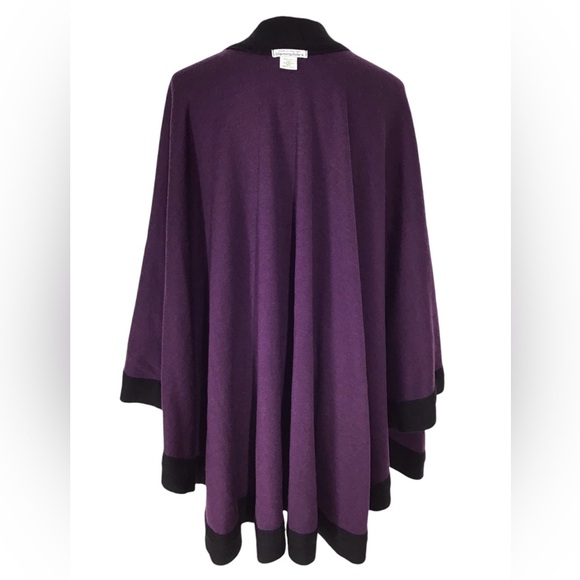 Bloomingdale’s Fine Merino Wool Made In Italy Open Front Poncho Shawl On… - Picture 1 of 9